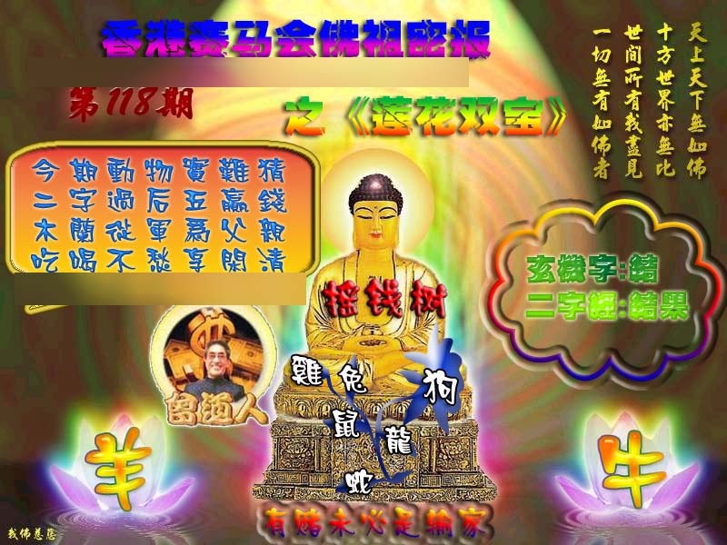 六合彩118期佛祖救世绝密报