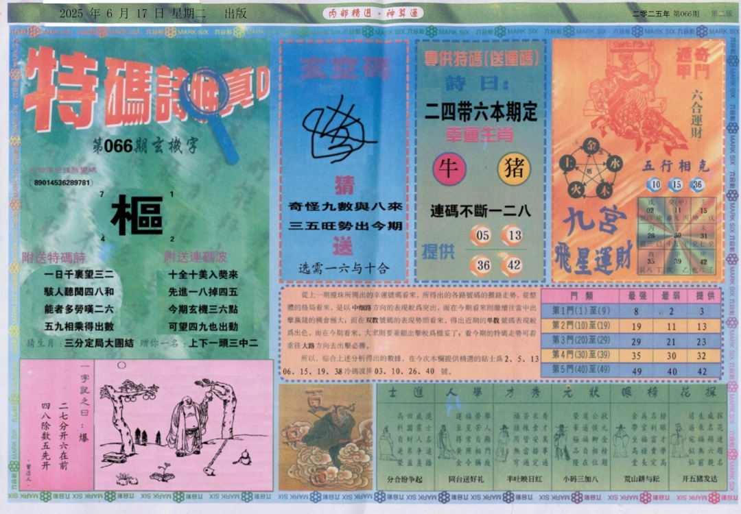 六合彩066期内部精选B