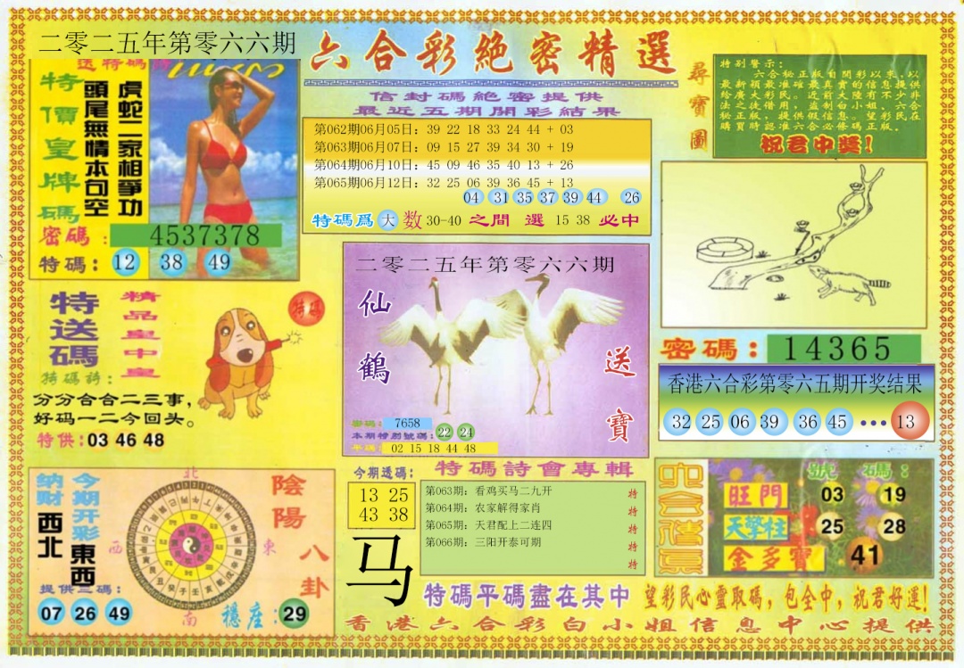 六合彩066期绝密精选A