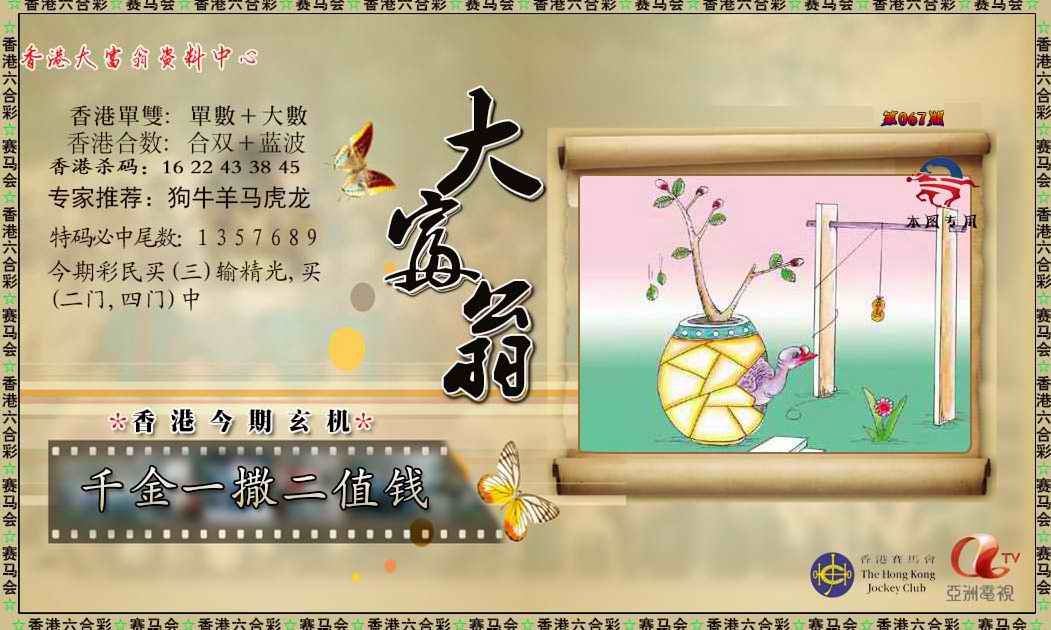六合彩067期新大富翁