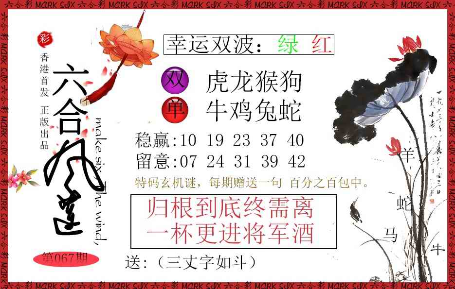 六合彩067期六合风莲