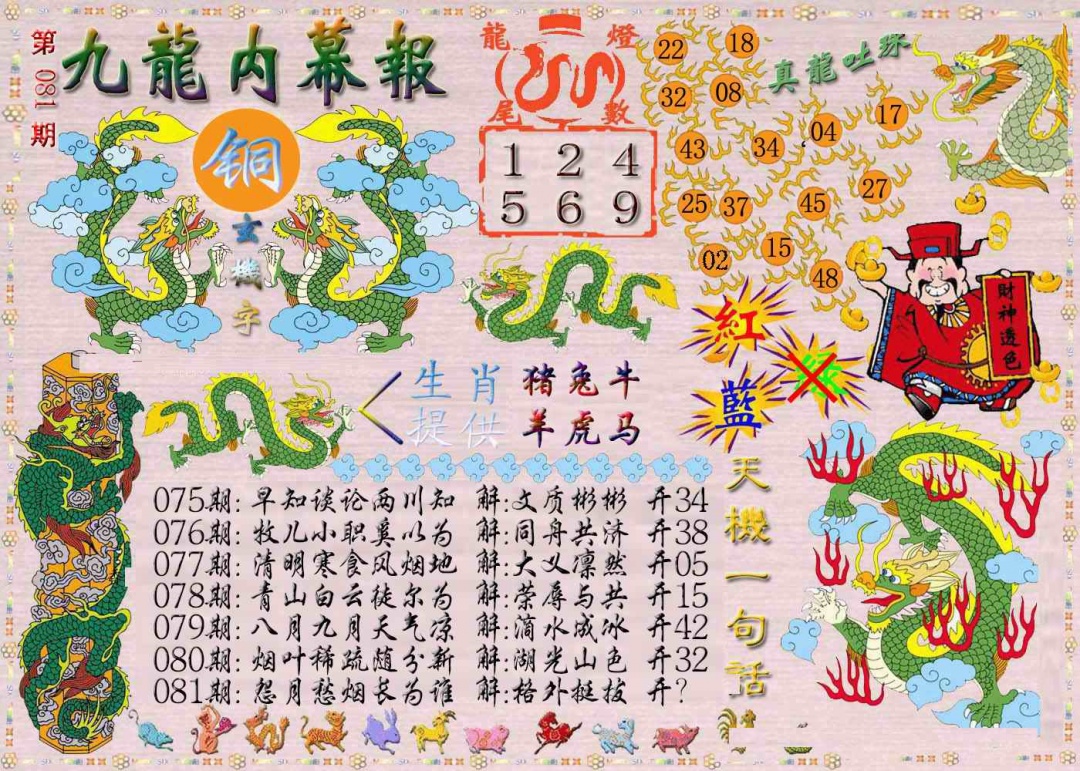 六合彩081期九龙内幕报