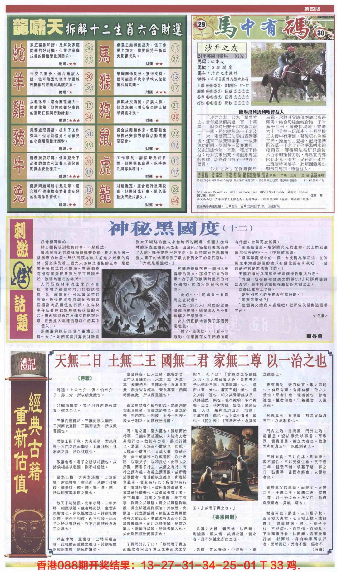六合彩089期新报跑狗-2(背面)